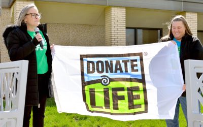 Media Round-Up: Trinity Health System raises flag to honor Donate Life Month