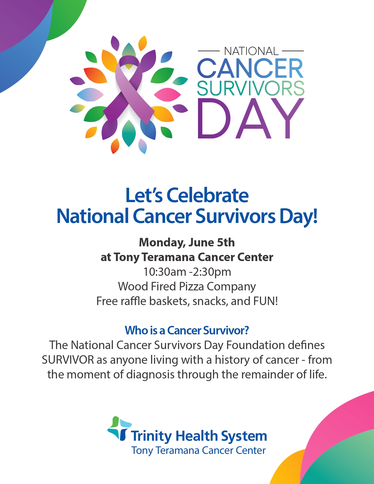 Let's Celebrate National Cancer Survivors Day! - Trinity Health System